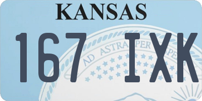 KS license plate 167IXK