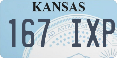 KS license plate 167IXP