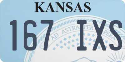 KS license plate 167IXS