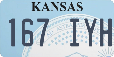 KS license plate 167IYH