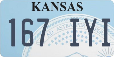 KS license plate 167IYI