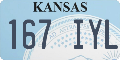 KS license plate 167IYL