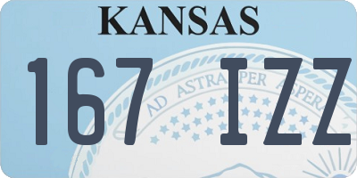 KS license plate 167IZZ