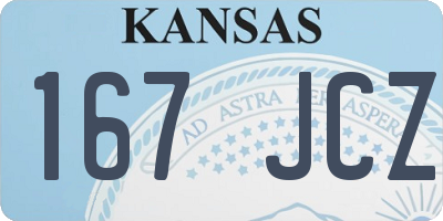 KS license plate 167JCZ