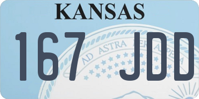 KS license plate 167JDD