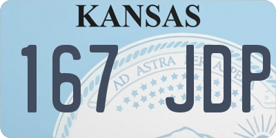 KS license plate 167JDP