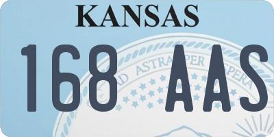 KS license plate 168AAS