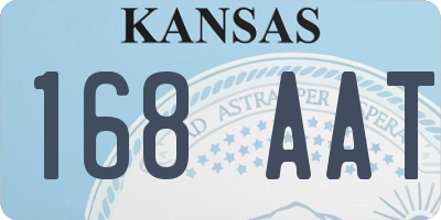 KS license plate 168AAT