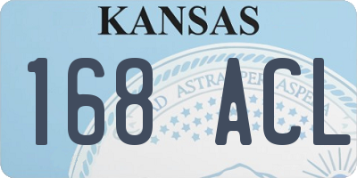 KS license plate 168ACL