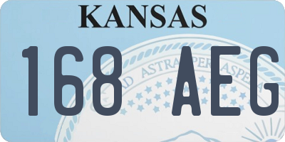 KS license plate 168AEG