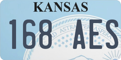 KS license plate 168AES