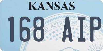 KS license plate 168AIP