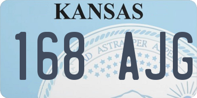 KS license plate 168AJG