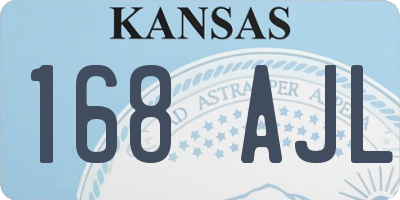 KS license plate 168AJL