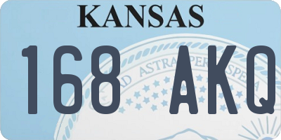 KS license plate 168AKQ
