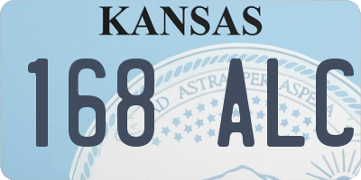 KS license plate 168ALC