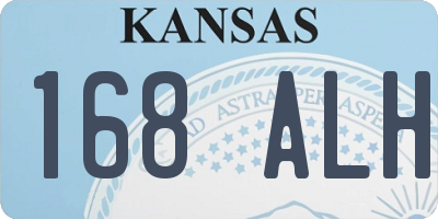 KS license plate 168ALH