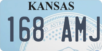 KS license plate 168AMJ