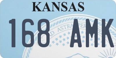 KS license plate 168AMK