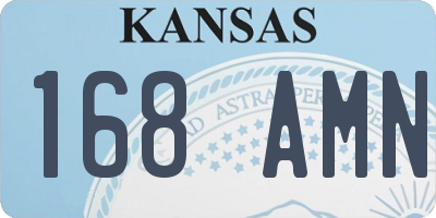 KS license plate 168AMN