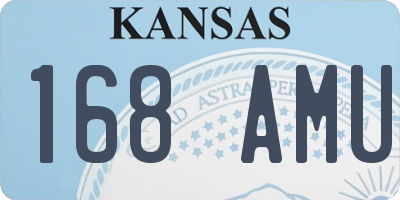KS license plate 168AMU