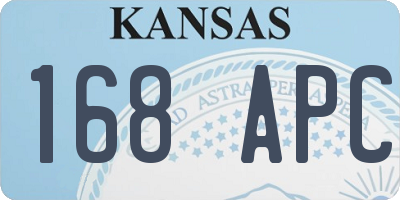 KS license plate 168APC