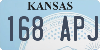 KS license plate 168APJ