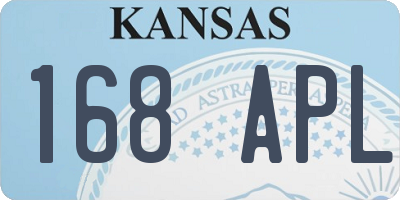 KS license plate 168APL