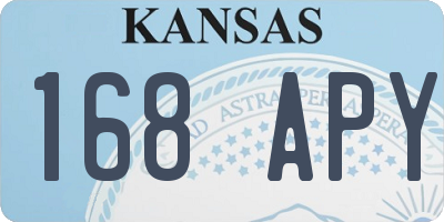 KS license plate 168APY