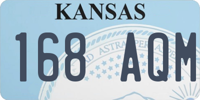 KS license plate 168AQM