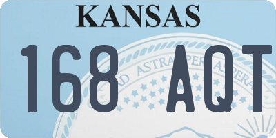 KS license plate 168AQT