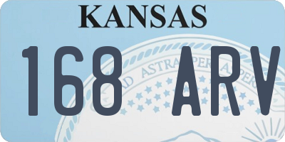 KS license plate 168ARV