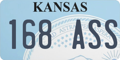 KS license plate 168ASS