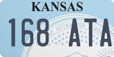 KS license plate 168ATA