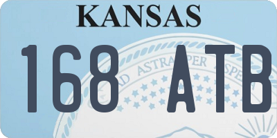 KS license plate 168ATB