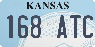 KS license plate 168ATC