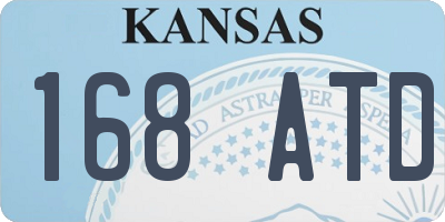 KS license plate 168ATD
