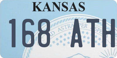 KS license plate 168ATH