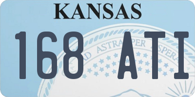 KS license plate 168ATI
