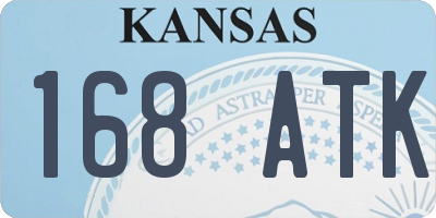 KS license plate 168ATK