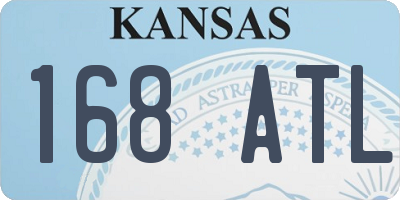 KS license plate 168ATL