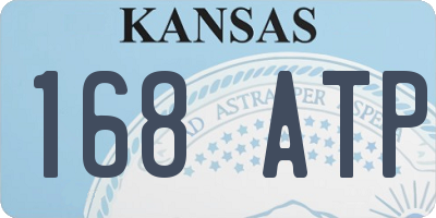 KS license plate 168ATP