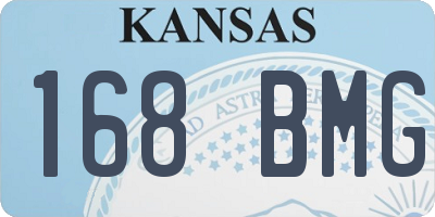 KS license plate 168BMG