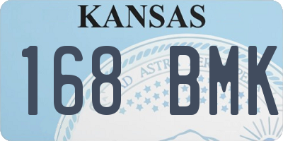 KS license plate 168BMK