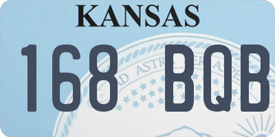 KS license plate 168BQB