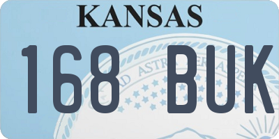 KS license plate 168BUK