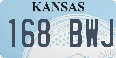 KS license plate 168BWJ