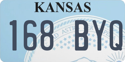 KS license plate 168BYQ