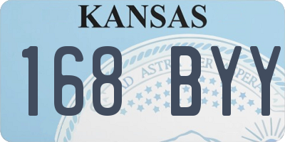 KS license plate 168BYY