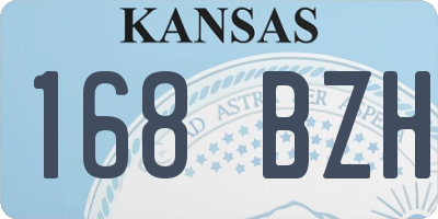 KS license plate 168BZH